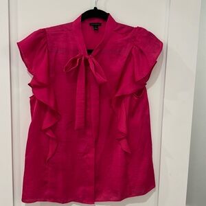 Ann Taylor sleeveless pink blouse